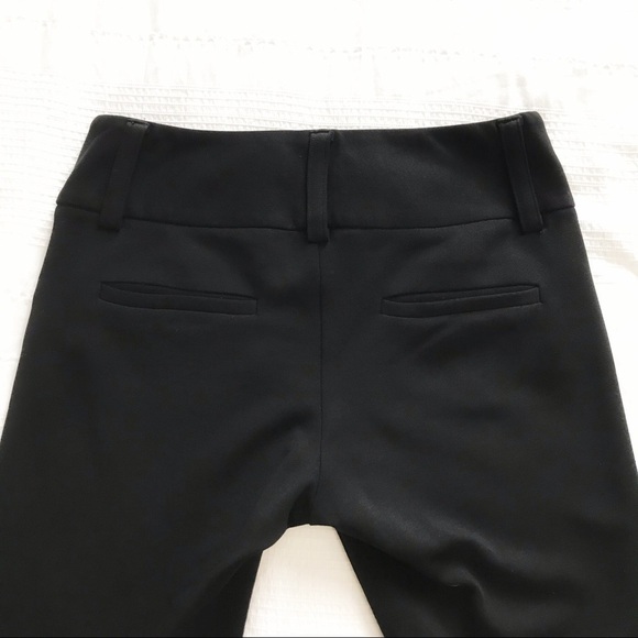 alice + OLIVIA BLACK MID-RISE STRETCHY STRAIGHT LEG PANTS - XS - Picture 9 of 9